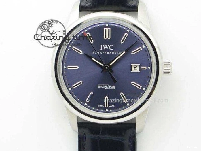 MIROTIME 0428 MoistureWicking Portofino Automatic RG IW356522 FKF 1:1 Best Edition Blue Dial on Black Croco Strap A 7109